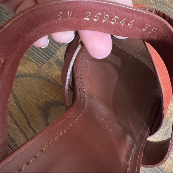 Yves Saint Laurent Deauville Taurillon Brown Leather Cork Platform Wedges 39 - Picture 17 of 17